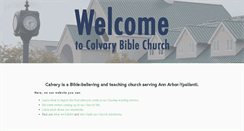Desktop Screenshot of calvary-bible.org
